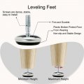 Uxcell M6 X 13 30mm Screw On Furniture Glide Leveling Feet Floor Protector Adjustable Leveler Pad For Chair Desk Leg 8 Pack