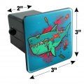 Shark Shipwreck With Debris Harpoon And Anchor Tow Trailer Hitch Cover Plug Insert
