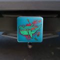 Shark Shipwreck With Debris Harpoon And Anchor Tow Trailer Hitch Cover Plug Insert