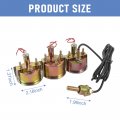 Jdmspeed 2 Inch Triple Gauge Set Kit I Oil Pressure Water Temperature Voltmeter 3a Ina 1 Car Meter Auto