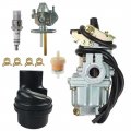 Cylinman Lt50 Carburetor With Air Filter Box Fit For Suzuki Lt 50 Jr50 Lt-a50 Quadrunner Quad Carb 1984-2006
