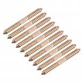 Uxcell 10x100mm Hanger Bolts 48pcs Double Ended Self-tapping Thread Wood To Dowel Screws For Connecting
