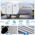 Uxcell Waterproof Pop-up Camper Trailer Cover Fits 10 -12 Rv Anti-uv With 3 2 Straps And Air Vents Protection For Motorhome