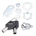 Uxcell Tubular Cam Lock 13 16 Cylinder Length Fits On 1 2 Max Panel Thickness Chrome Finish Keyed Alike