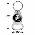 Graphics More Veteran Marine Corps Usmc White On Black Officially Licensed Keychain With Bottle Cap Opener