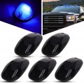Ocpty 5pcs Cab Roof Marker Running Lights Smoke Lens Cover Blue 12v 9led Super Bright Waterproof Compatible With For Dodge Ram