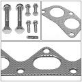 Aluminum Exhaust Manifold Header Gasket Set Compatible With 89-94 Mitsubishi Eclipse Gs Eahle Talon Es Plymouth Laser Rs