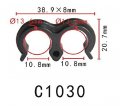 Autobahn88 Rod Wire Cable Loom Routing Clip Compatible With Toyota Lexus Hiace Oem 90464-00558 Pack Of 20