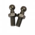 X Autohaux 2 Set 10mm M8x15mm Car Gas Strut Ball Studs Black For Struts Shocks