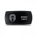 Ch4x4 Rocker Switch Monkey Lights Symbol Horizontal Blue Led