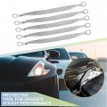 X Autohaux Universal Tinned Copper Engine Ground Strap Wire 7 87 X 8mm Rings Terminal For Car 5 Pcs