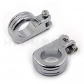 Httmt Mt216-057- 1 5 Engine Guard Footpeg P Clamps Compatible With Yamah Xv250 Roadstar Xv1700 Xv1600 Chromed