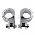 Httmt Mt216-057- 1 5 Engine Guard Footpeg P Clamps Compatible With Yamah Xv250 Roadstar Xv1700 Xv1600 Chromed