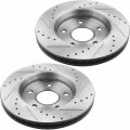 Motorbymotor Front Rear Brake Kit Rotors And Ceramic Pads Fits For 2010-2012 Lexus Hs250h 2006-2018 Toyota Rav4 E-coating