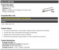Automatic Transmission Shift Tube Compatible With 1997-2003 Ford F-150 Excludes Rough Service Package