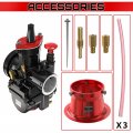 1pz Pw0-k24 Pwk 24mm Carburetor Upgrade Racing Carb Replacement For Universal 50cc To 125cc 2t 4t Engine Dirt Bike Atv Quad