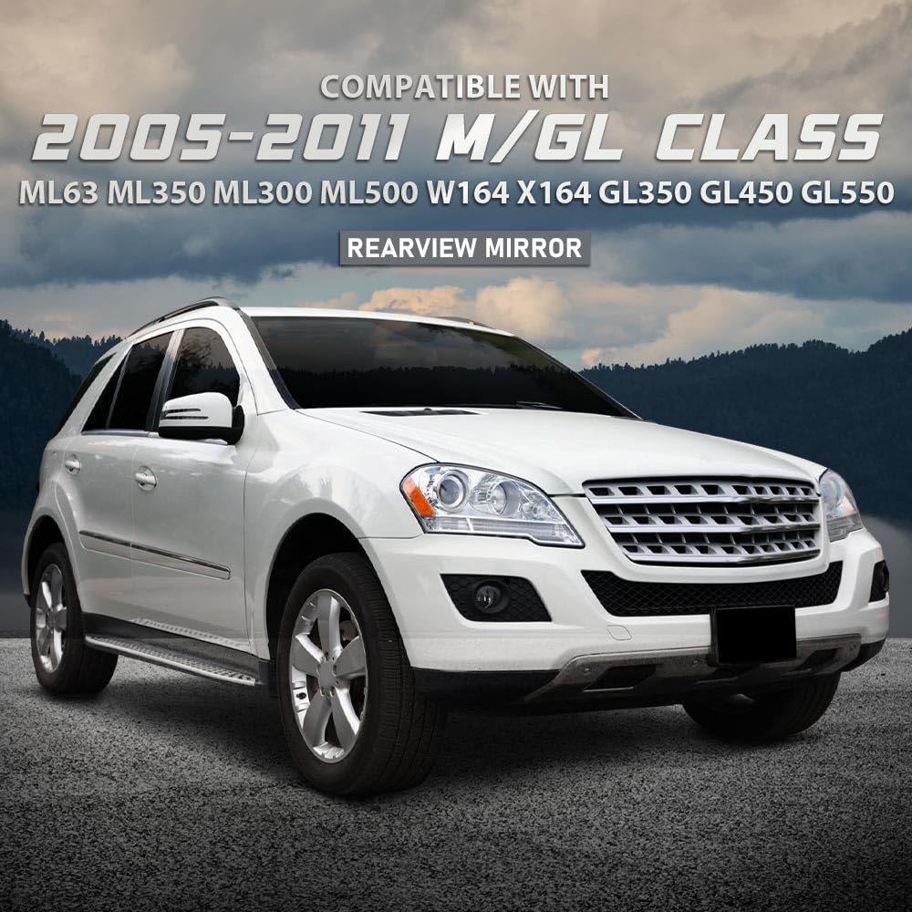 Rear View Side Mirror W O Blind Spot Driver And Passenger For Benz M Gl Class Ml63 Ml350 Ml300 Ml500 W164 X164 Gl350 Gl450