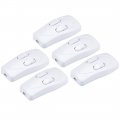 Uxcell Inline Cord Switch Ac 250v 1a Duplex On-off Feed-through Rocker For Bedroom Table Lamp Desk Light White Pack Of 5