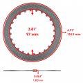 Caltric 6x Clutch Steel Plates Compatible With Honda 22321hn0670 22321-hn0-670