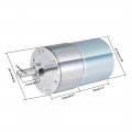 Uxcell 24v Dc 230 Rpm Gear Motor High Torque Electric Reduction Gearbox Eccentric Output Shaft