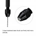 Uxcell 26pcs Pin Vise Hand Drill Bit Set 0 5mm-3 0mm Micro Mini Twist Bits 25pcs Precision Rotary Tools Black For Metal Wood