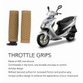 22mm Handlebar Throttle Grips Silicone For Gy6 Scooter High Performance Yellow