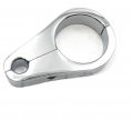 Httmt- Xh2700-051- 1 Inch 25mm Chrome Brake Line Clutch Cable Handlebar Frame Clamp For Utv Atv H-d 