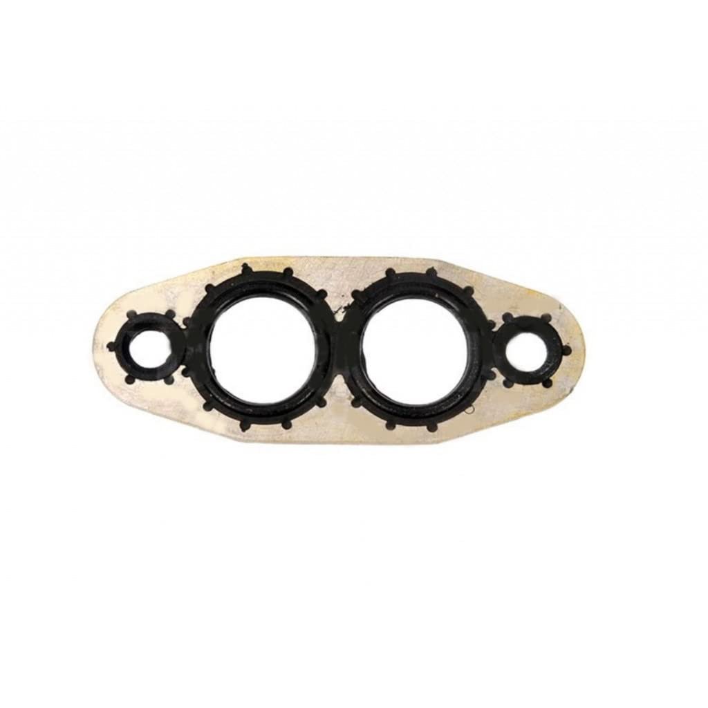 Chevy Avalanche 1500 2005 2006 Oil Cooler Line Gasket Aluminum And Rubber Silver Color One Piece Configuration 1 03inches Face
