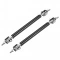 1pair 100mm 3 94 Universal Splitter Support Rods Adjustable Front Bumper Lip Strut Rod Tie Bars For Car Carbon Fiber Pattern 