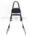 Httmt- Detachable Sissybar Luggage Rack Compatible With 2002-2005 H-d Dyna Passenger Backrest Black P N Sbb022