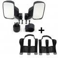 Mirror Set Utv Side View High Impact Break Away Convex 1 5 8 2 Grab Handle