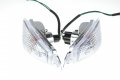 Motorcycle Front Indicators Turn Signal Clear Lens With Bulbs For Kawasaki 1993-2005 Ninja Zx-6 Zx-600e Zzr600i Zzr250 
