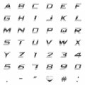 Personalized Set Of Chrome Auto Letters And Numbers Sport Style