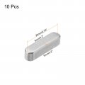 Uxcell 10pcs Round Ended Feather Key 5 X 20mm Stainless Steel Parallel Drive Shaft Stock For Type Fastening Connection