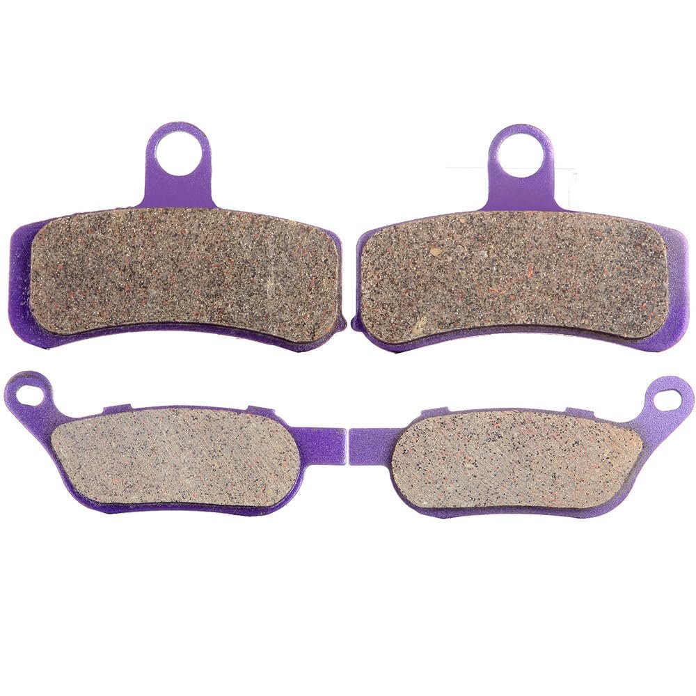 Front And Rear Brake Pads Fa457 Fa458 For Dyna 2008 To 2017 Fatboy Heritage Softail Night Train Rocker Carbon Fiber 2 Pair Set