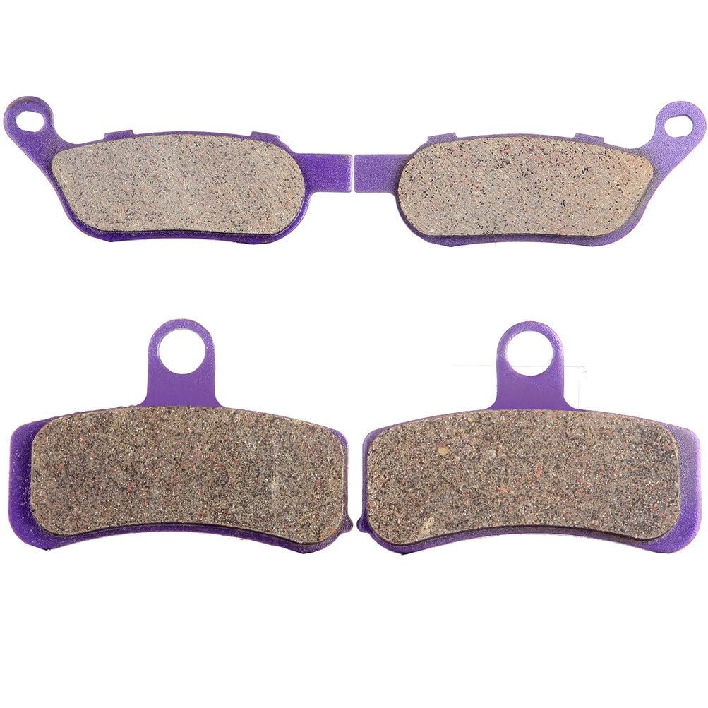 Front And Rear Brake Pads Fa457 Fa458 For Dyna 2008 To 2017 Fatboy Heritage Softail Night Train Rocker Carbon Fiber 2 Pair Set