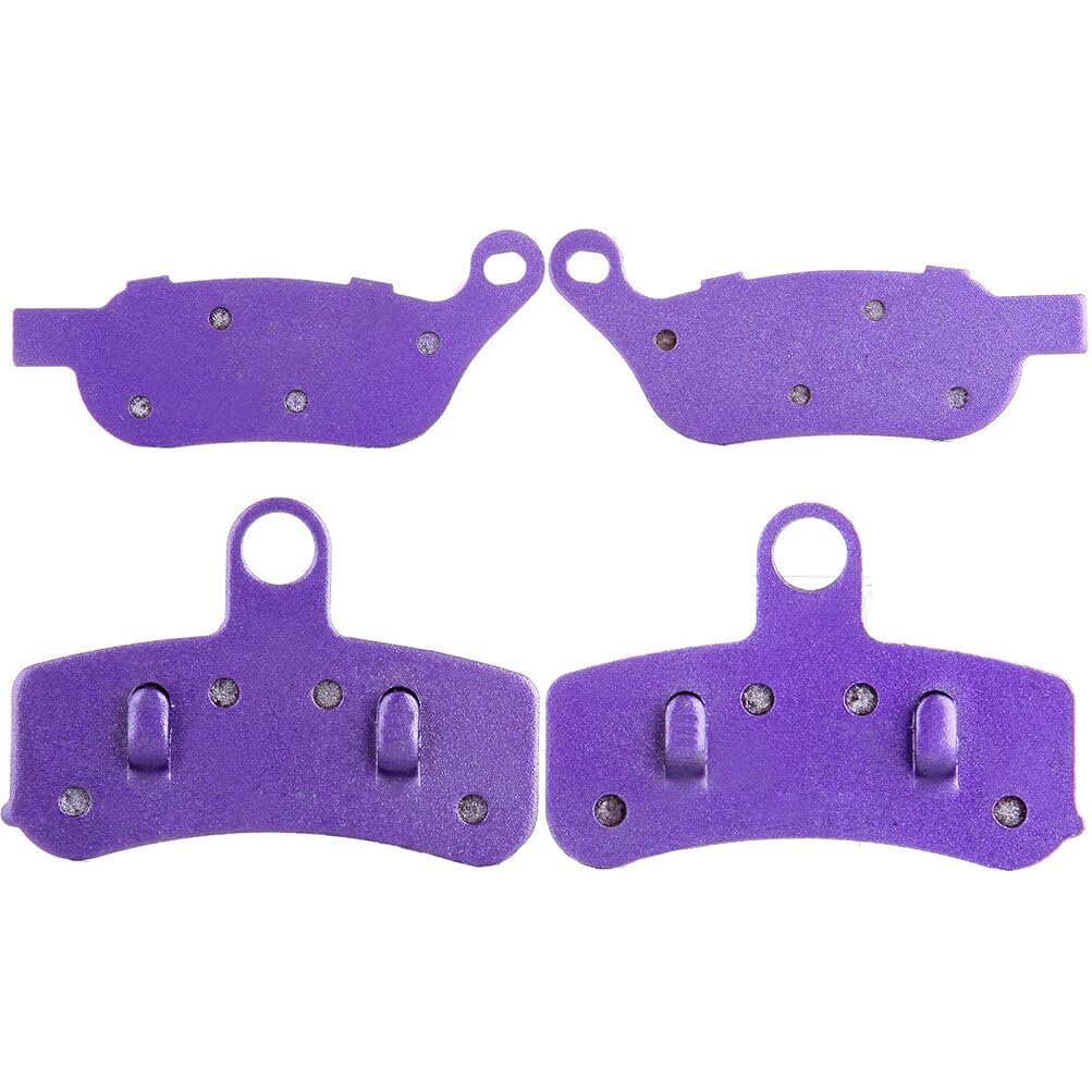 Front And Rear Brake Pads Fa457 Fa458 For Dyna 2008 To 2017 Fatboy Heritage Softail Night Train Rocker Carbon Fiber 2 Pair Set