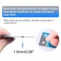 Uxcell 4pcs Straight Bracket Stainless Steel 60x38mm Flat Brace Fastener Brackets Corner Protector Support With Screws For Wall