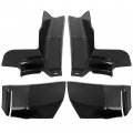 Hecasa Bumper Fillers Front And Reara 1 4 Quarter For 1980-1985 Chevrolet Caprice Impala Black Plastic Panel Two Packages 