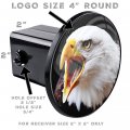 Tricktoppers Trailer Hitch Cover Plug For 2 Inch Receivers Class 3 4 5 With 1 Pin Offset And Hole - Printed High Resolution