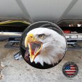 Tricktoppers Trailer Hitch Cover Plug For 2 Inch Receivers Class 3 4 5 With 1 Pin Offset And Hole - Printed High Resolution