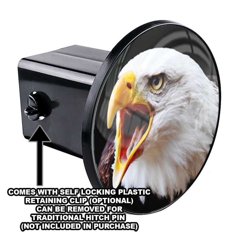 Tricktoppers Trailer Hitch Cover Plug For 2 Inch Receivers Class 3 4 5 With 1 Pin Offset And Hole - Printed High Resolution
