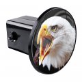 Tricktoppers Trailer Hitch Cover Plug For 2 Inch Receivers Class 3 4 5 With 1 Pin Offset And Hole - Printed High Resolution 