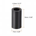 Uxcell Nylon Round Spacer Washer 4 2mm Id 7mm Od 15mm Height For M4 Screws Black 100pcs