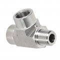 Metalwork 316 Stainless Steel Forged Pipe Fitting Street Tee Male Run 8 Npt X Female 1 2000psi 1pc