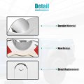 X Autohaux Chrome Plated Fuel Tank Filler Cap Cover Decoration For Dodge Ram 1500 2002-2008 Stick-on Gas Door Silver Tone