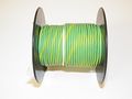 Light Green Yellow Striped 18 Ga Gauge Awg Gxl Wire 100 Spool For Automotive Truck Motorcycle Rv General Purpose Copper 94 O D 