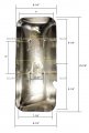 Door Mirror Cover Chrome Driver And Passenger Side Fit Kenworth T660