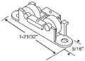 Window Roller Assembly With 17 32 In Nylon Wheel 2 Pack Part Number 900-10419