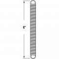 Handyman Springs Sp 9671 Extension Spring Steel Construction Nickel-plated Finish 0 072 Ga X 9 16 In 6 Closed Single Loop 2